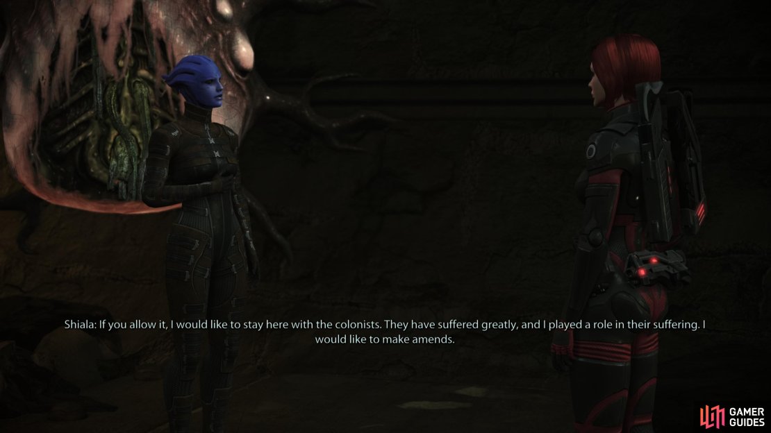 After defeating the Thorian you&rsquo;ll have to make a choice regarding Shiala - kill her, or spare her.