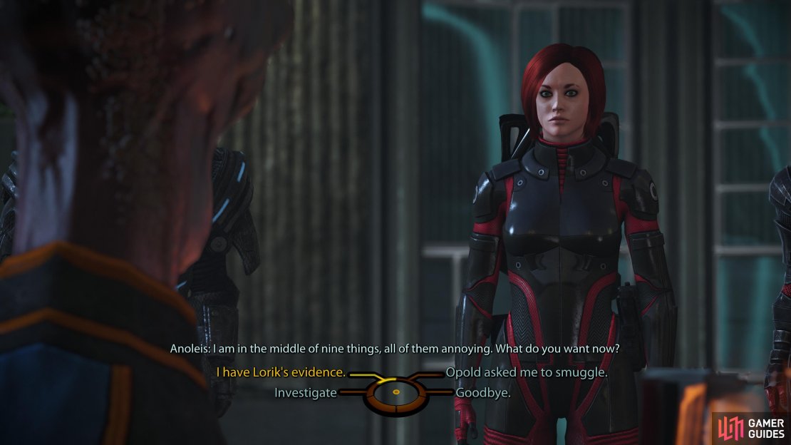After you have Lork&rsquo;s data, you can give it to Anoleis for the garage pass you need.