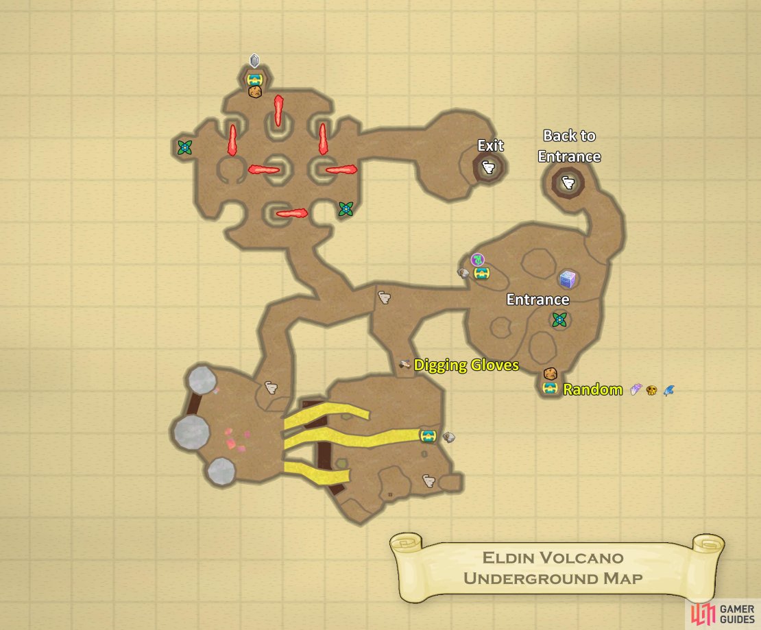 Map of Eldin Volcano&rsquo;s underground.