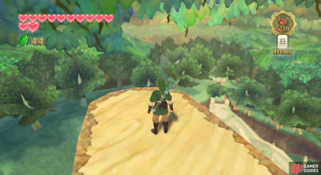 Head towards the jutting out ledge near the top of the Great Tree.