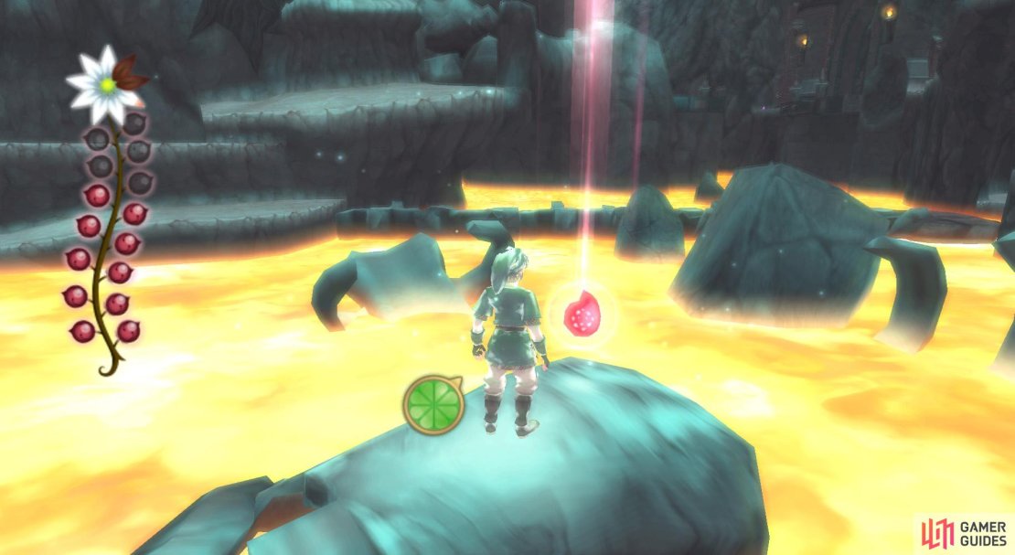 11. Head towards the second skeleton bridge, which is being guarded by a Watcher. Run across the bridge and then take a left, hopping across the platforms to reach this tear.