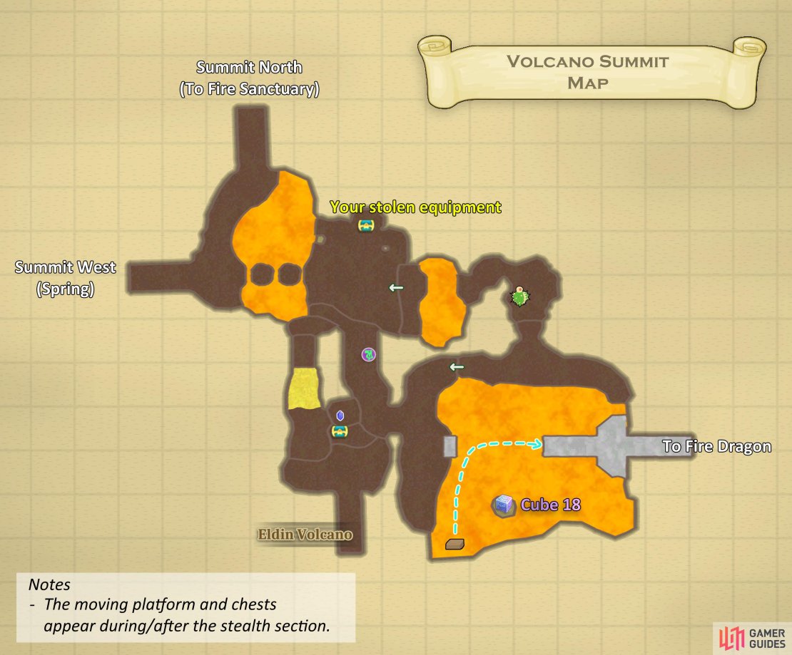Map of the Volcano Summit.