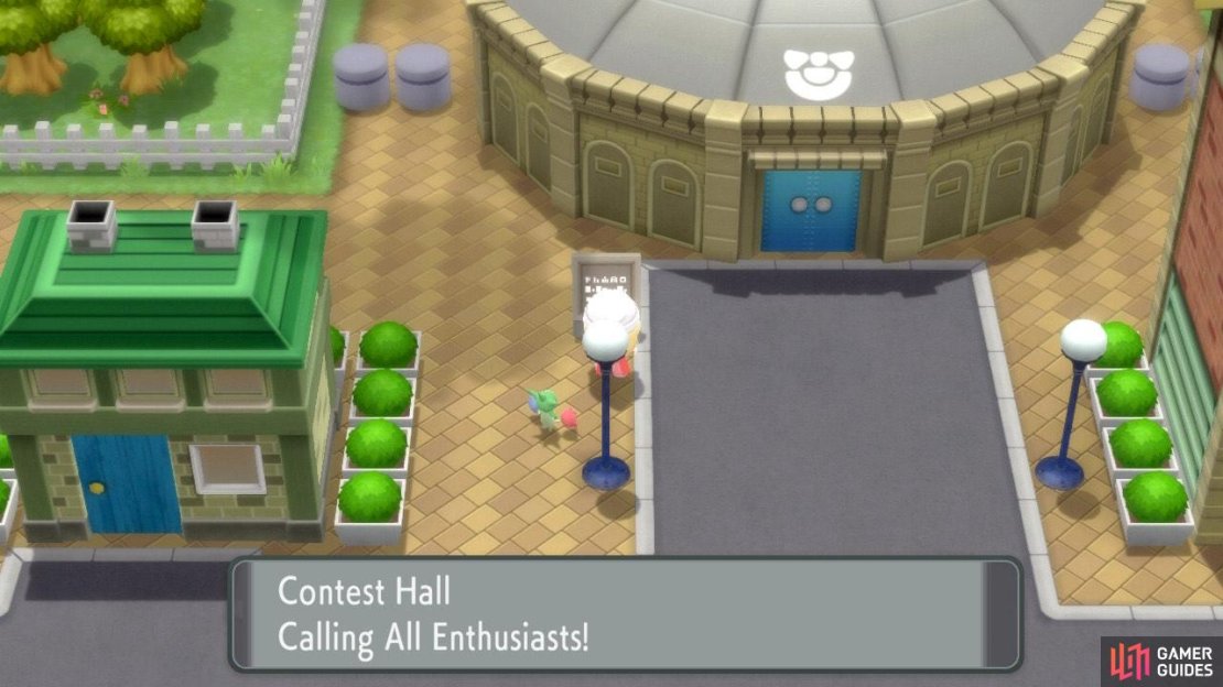 The Contest Hall is where you&rsquo;ll be able to come and compete with your Pok&eacute;mon.