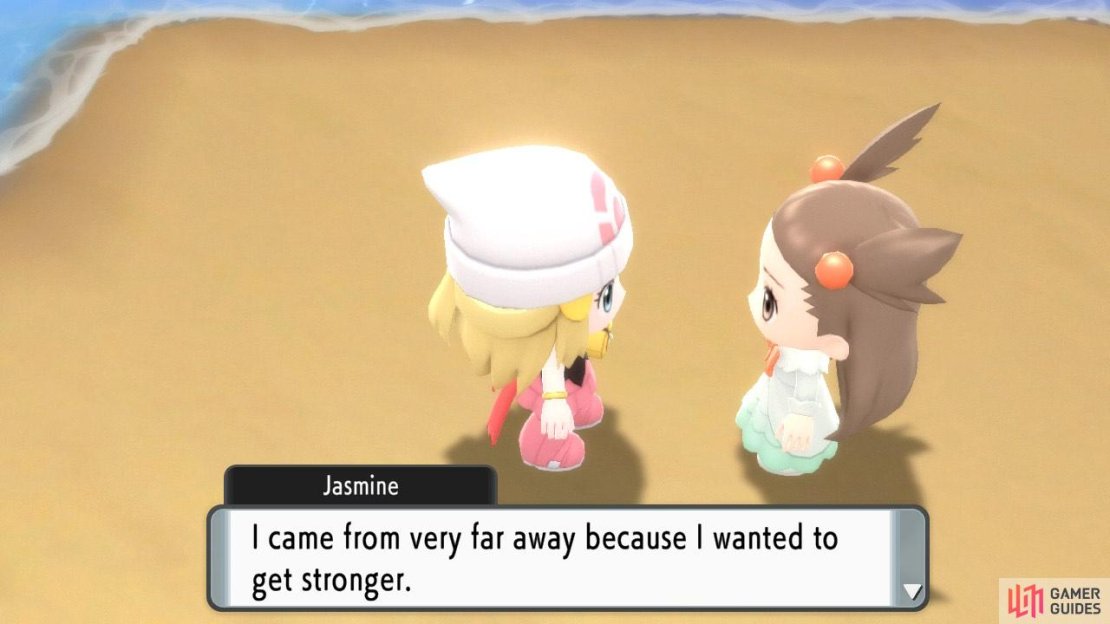 Jasmine isn&rsquo;t difficult to find, but won&rsquo;t give you anything before you defeat Volkner