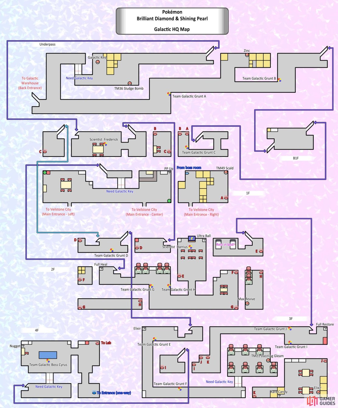 Full map of the Galactic HQ. You&rsquo;ll probably need it!