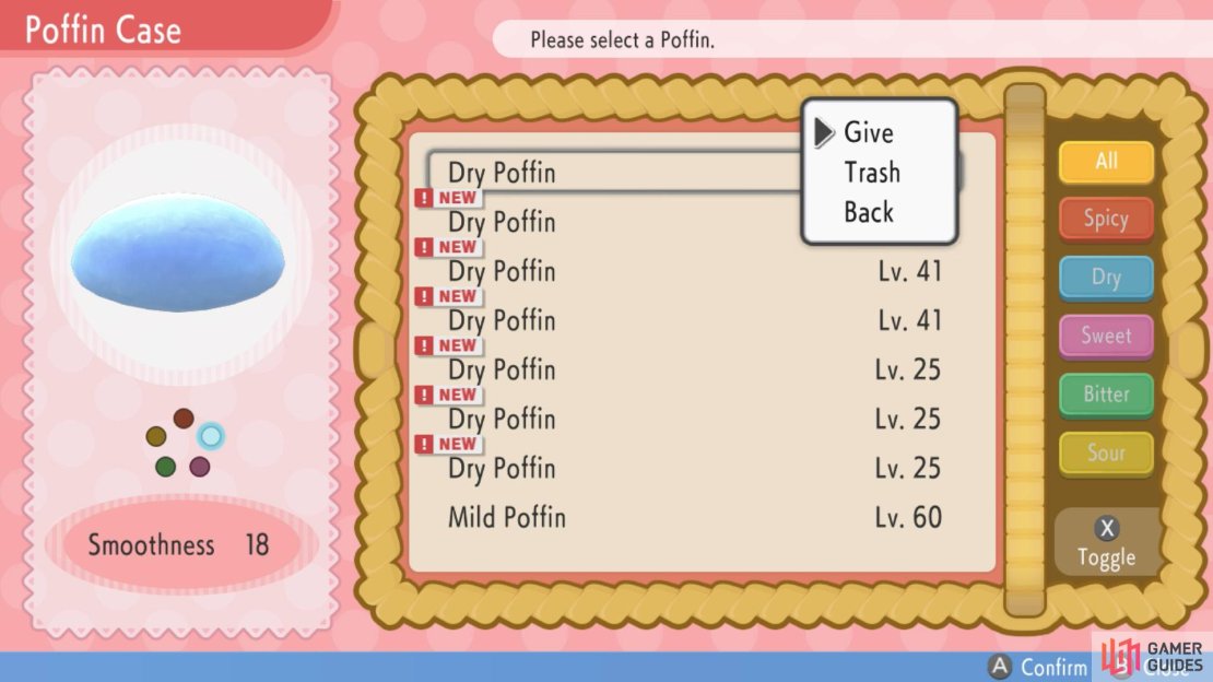 Feebas will need 4 to 5 Level 40+ Dry Poffins.