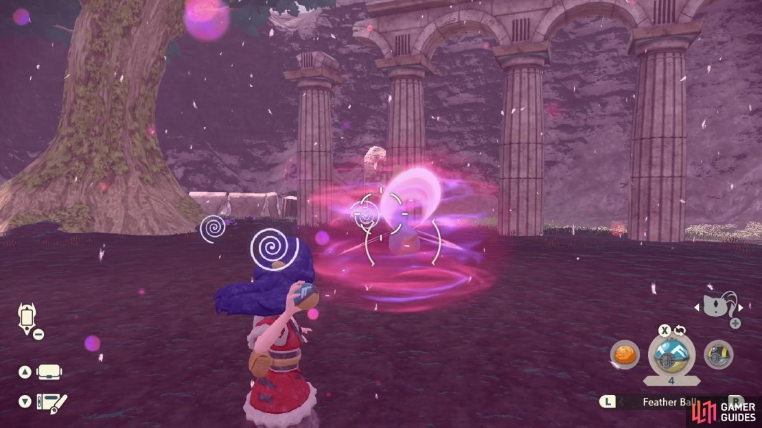Your controls will be inverted with Confusion but get close and throw any Pok&eacute; Ball to break the shield.
