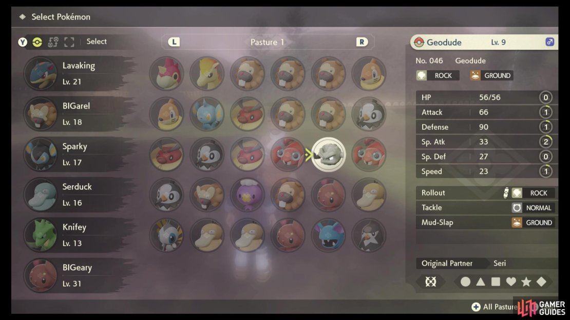 You can give him any ground-type Pok&eacute;mon.