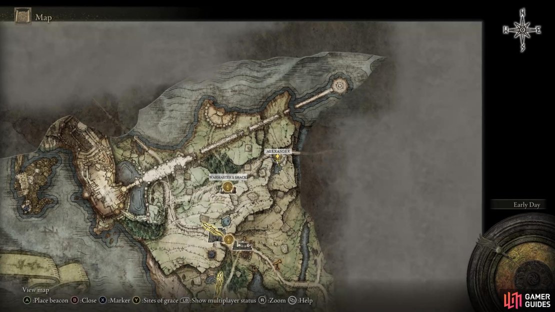 Alexander the Iron Fist can be initially found east of Warmaster&rsquo;s Shack.