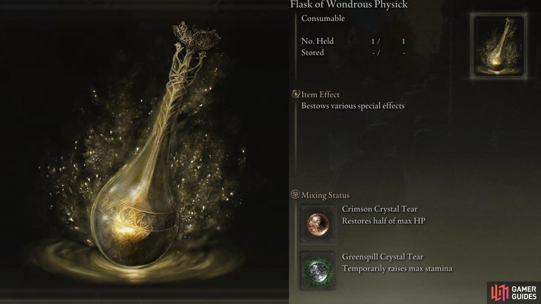 You can add to Tears to the Flask of Wondrous Physick. This&rsquo;ll give you all kinds of various effects.