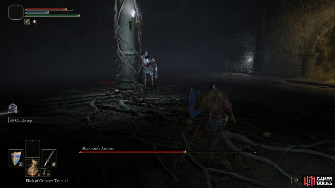 The Black Knife Assassin in Limgrave.