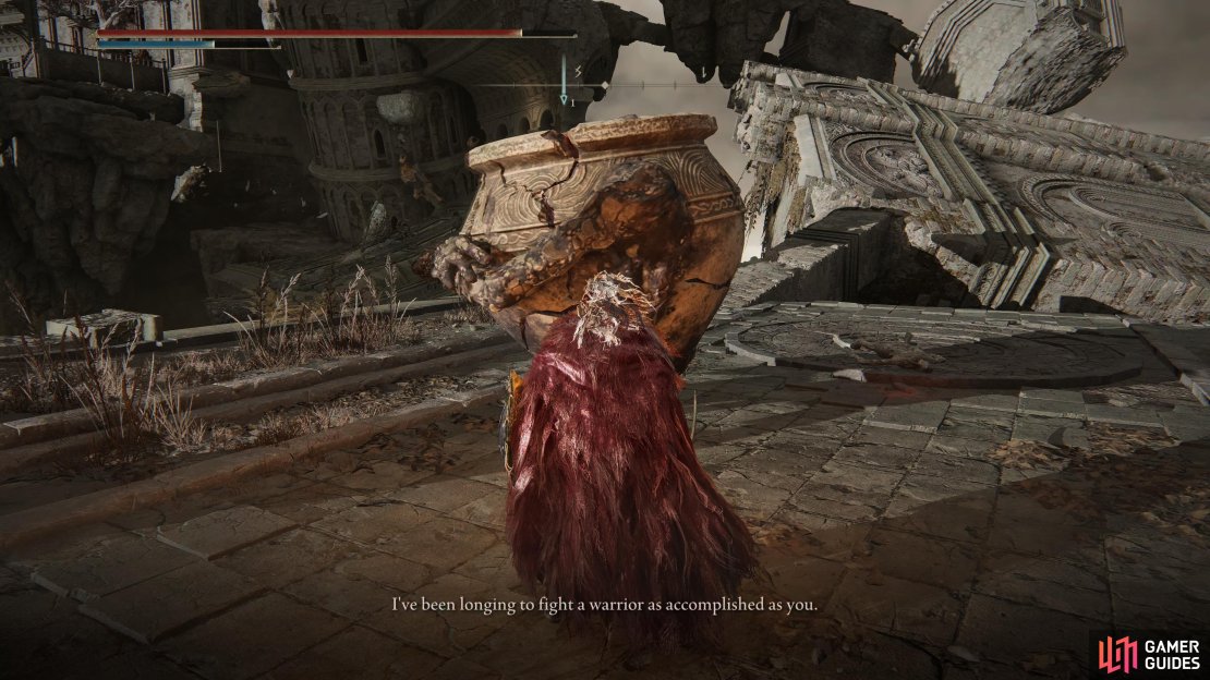 You will meet Alexander for the final time at Crumbling Farum Azula
