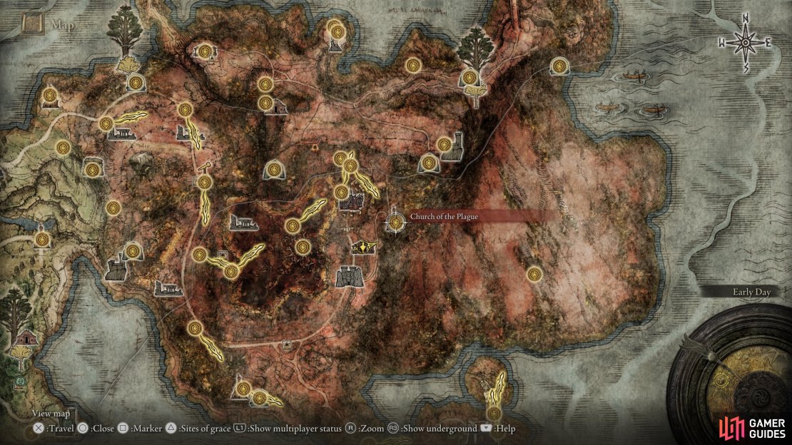 You will need to head out the back of Sellia to reach the Church of Plague