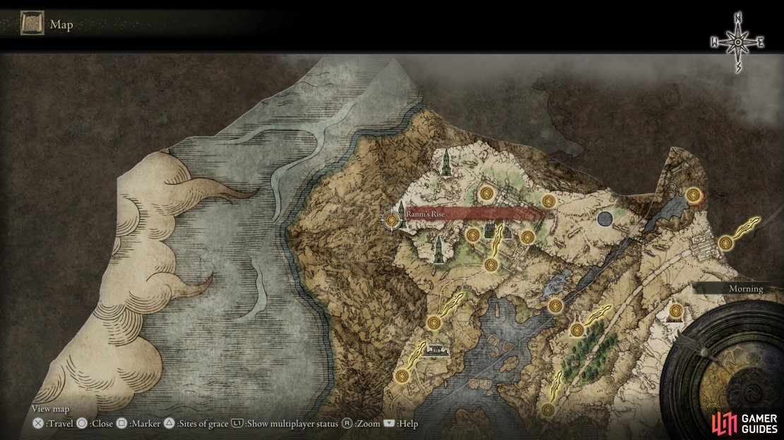 You will find Ranni the Witch at Ranni&rsquo;s Rise behind Caria Manor