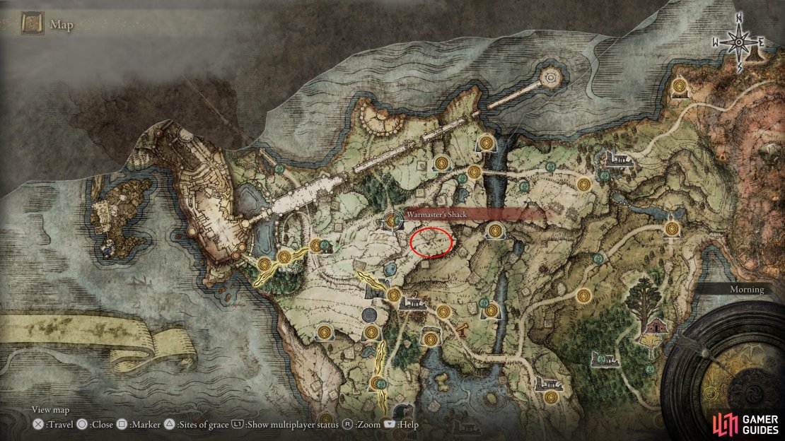 Head south of Warmaster&rsquo;s Shack at night to locate Deathbird.