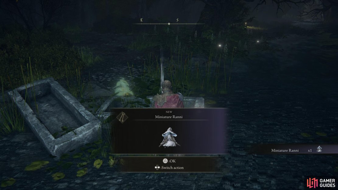 Search the coffin to obtain the Miniature Ranni