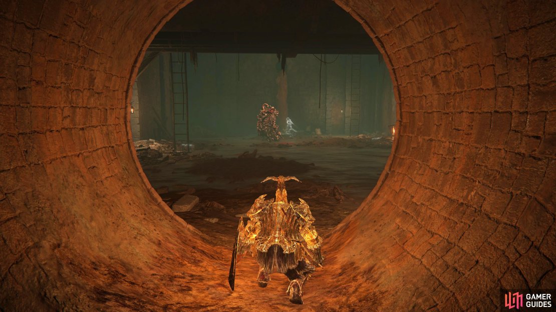 The shortcut is up the ladder to the right of the Omen.