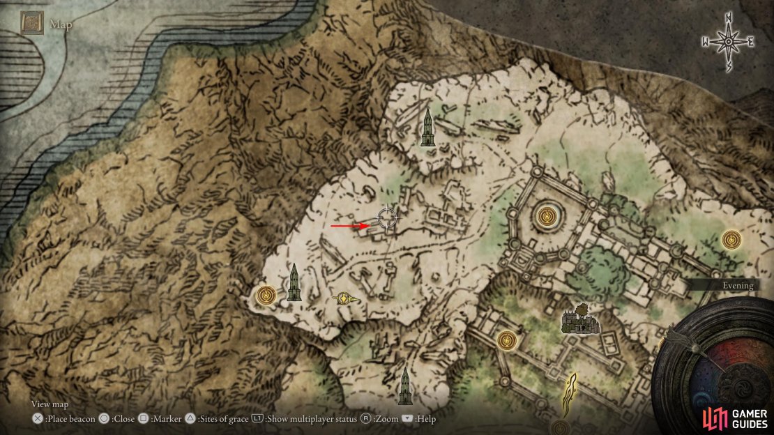 Head to the ruins to the northeast of Ranni&rsquo;s Rise