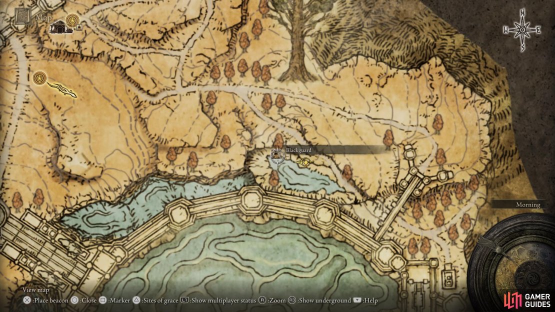 Blackguard can be found at the moat outside of Leyndell