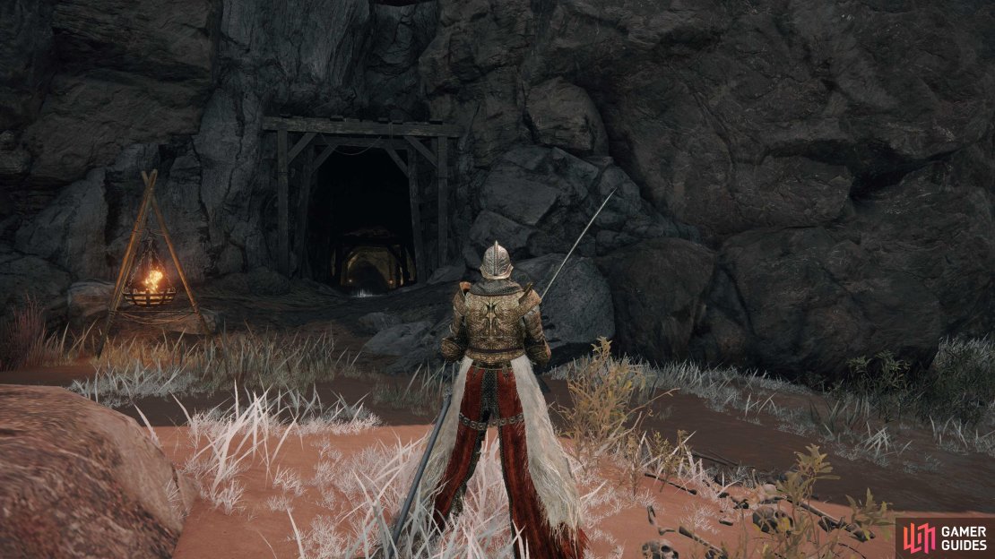 The Gael Tunnel&rsquo;s entrance in Caelid.