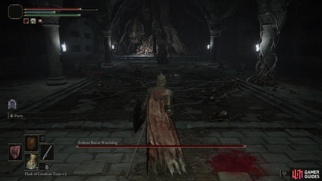 The Erdtree Burial Watchdog in the Impaler&rsquo;s Catacombs.
