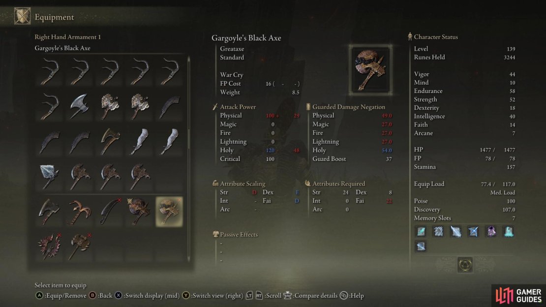 Gargoyle&rsquo;s Black Axe.
