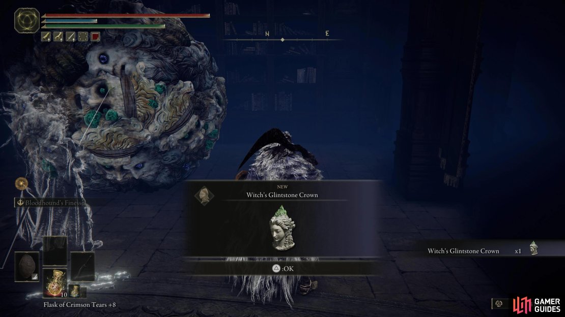 Return to Sellen after defeating Jerren, refresh the area, and speak with her to obtain the Witch&rsquo;s Glintstone Crown