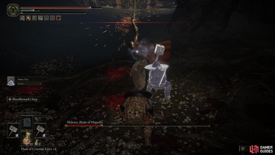 Malenia&rsquo;s heavy sword attacks.