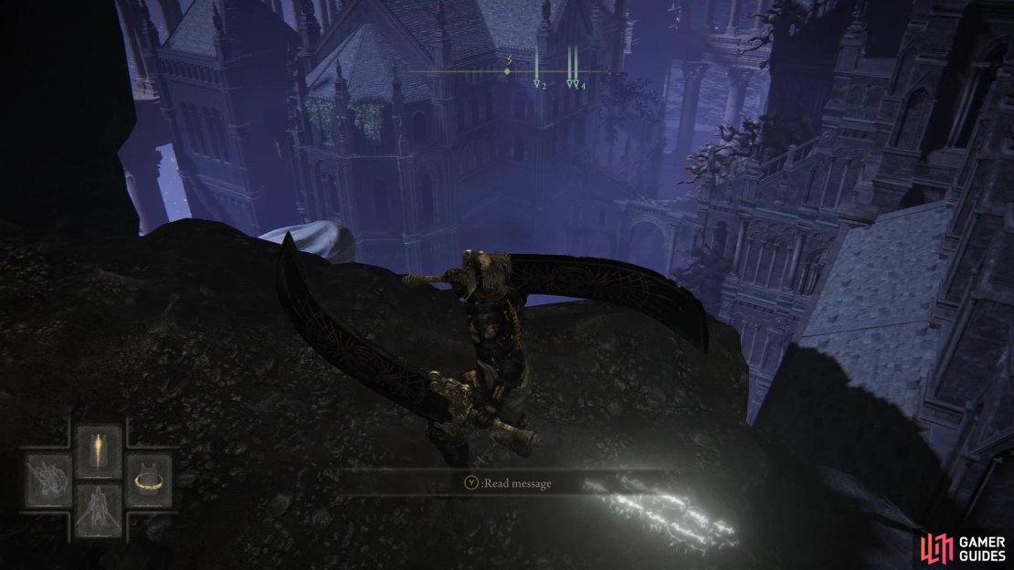 Jump down to the rooftops below to reach Night&rsquo;s Sacred Grounds.