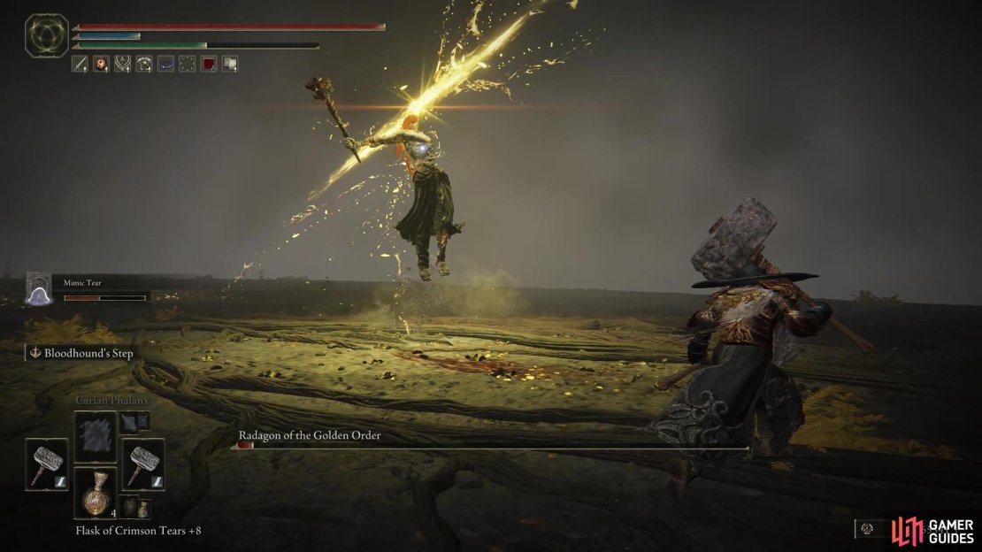 Radagon&rsquo;s lightning strike.