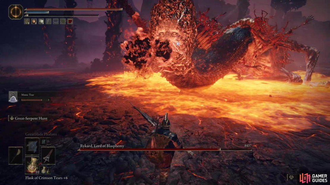 Rykard&rsquo;s fire breath.