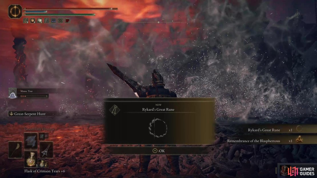 Rykard&rsquo;s Great Rune.