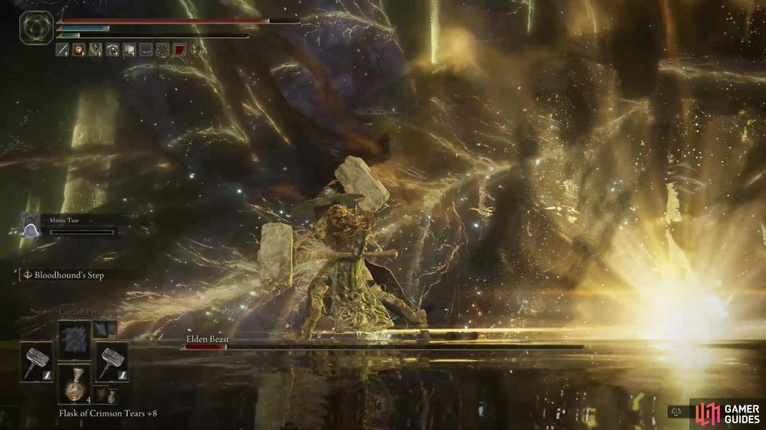 The sword will pulsate with energy and you&rsquo;ll be damaged if you&rsquo;re close by.