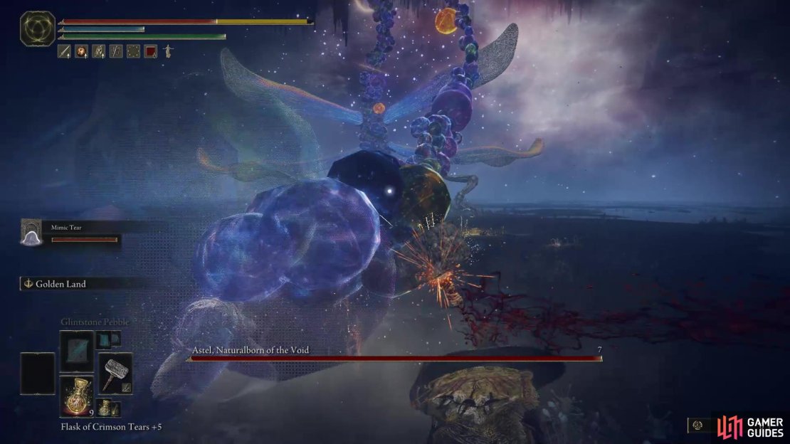 Astel&rsquo;s tail is very long and will reach across the map.