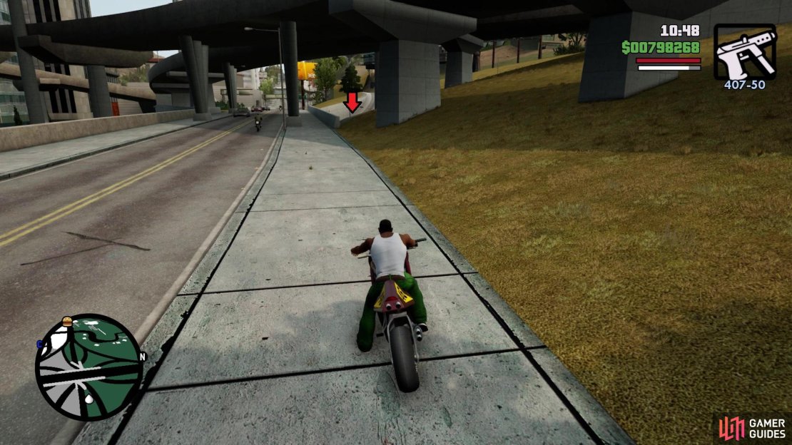 Drop down here to find the ramp for Unique Jump #18