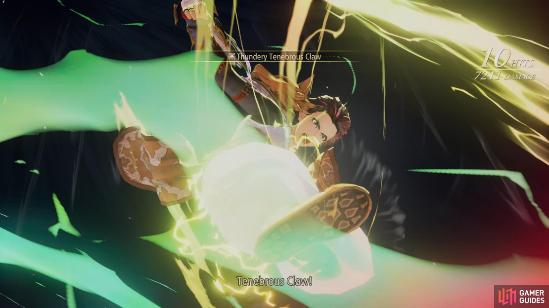 Thundery Tenebrous Claw is Law&rsquo;s Mystic Arte.
