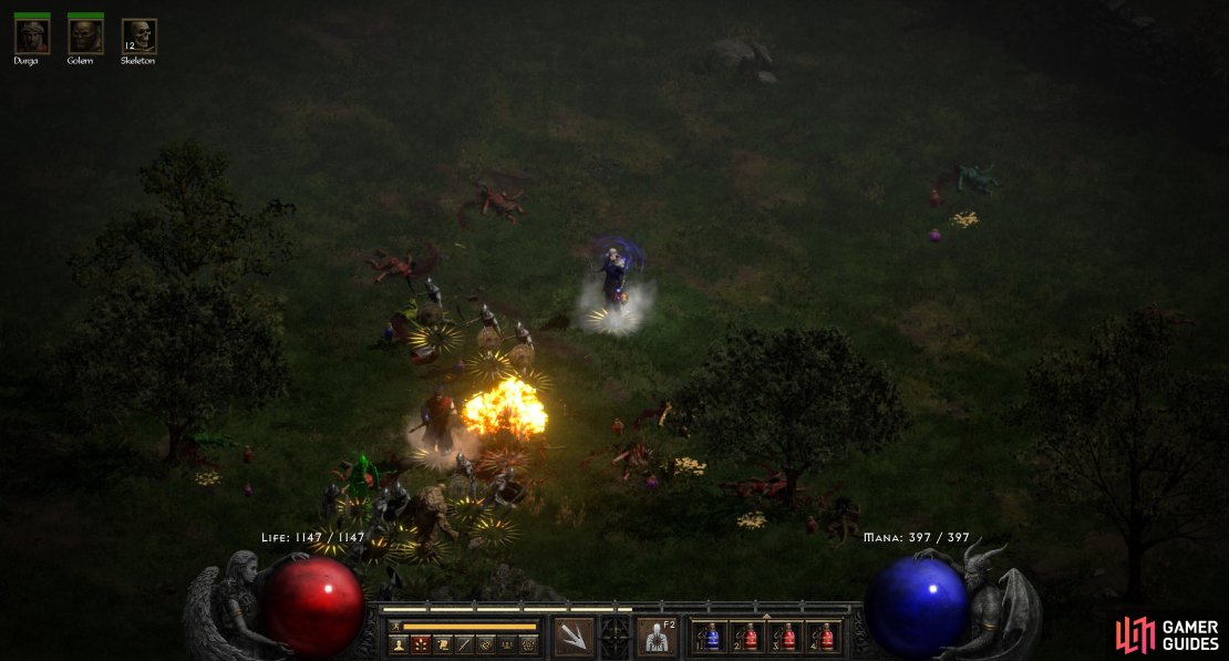 While your skeletons will be your primary form of offense and defense, once they&rsquo;ve scored a kill, you&rsquo;ll want to exploit it with Corpse Explosion.