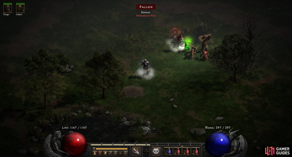 One of the biggest downsides of the Summon Necromancer is his lack of innate offense - you&rsquo;ll need to rely on a mercenary or golem to furnish the corpses required to build your army.