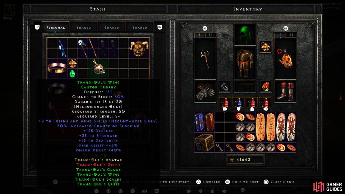 Trang-Oul&rsquo;s Wing might not compete with Homunculus on its own, but with set bonuses it may give Poison Necromancers pause.