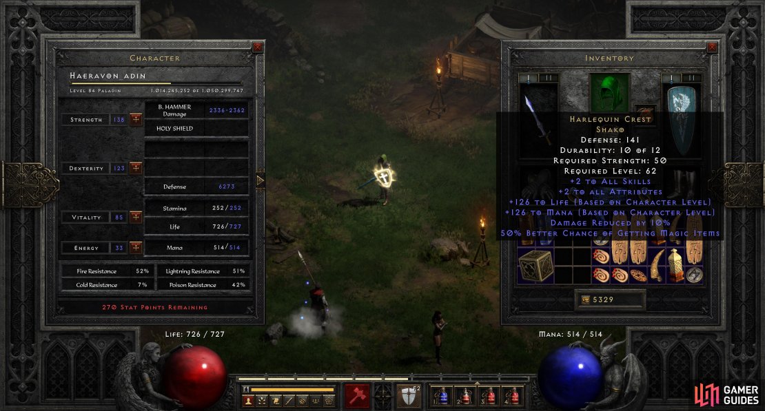 Harlequin Crest is one of the best things any character can put on their head. A true high-tier item.