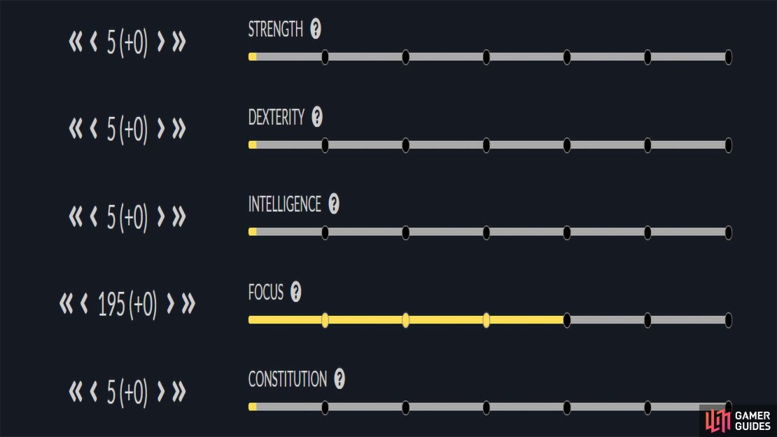 Life Staff Attributes.