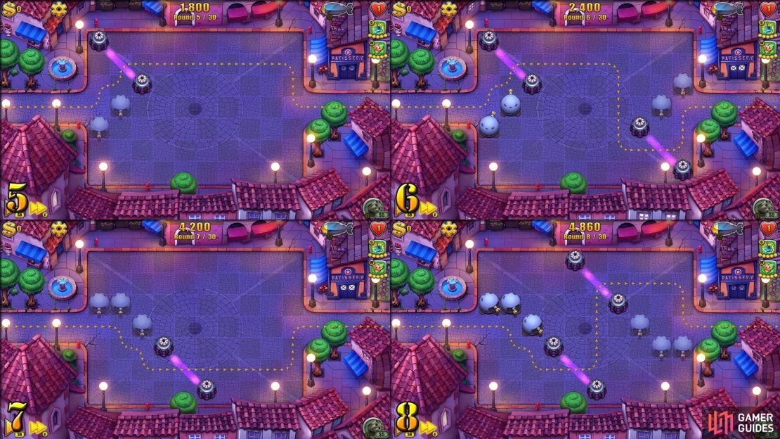 Some rounds are effectively extensions of the previous one (so the old puzzle remains on screen whilst a new one is added in).