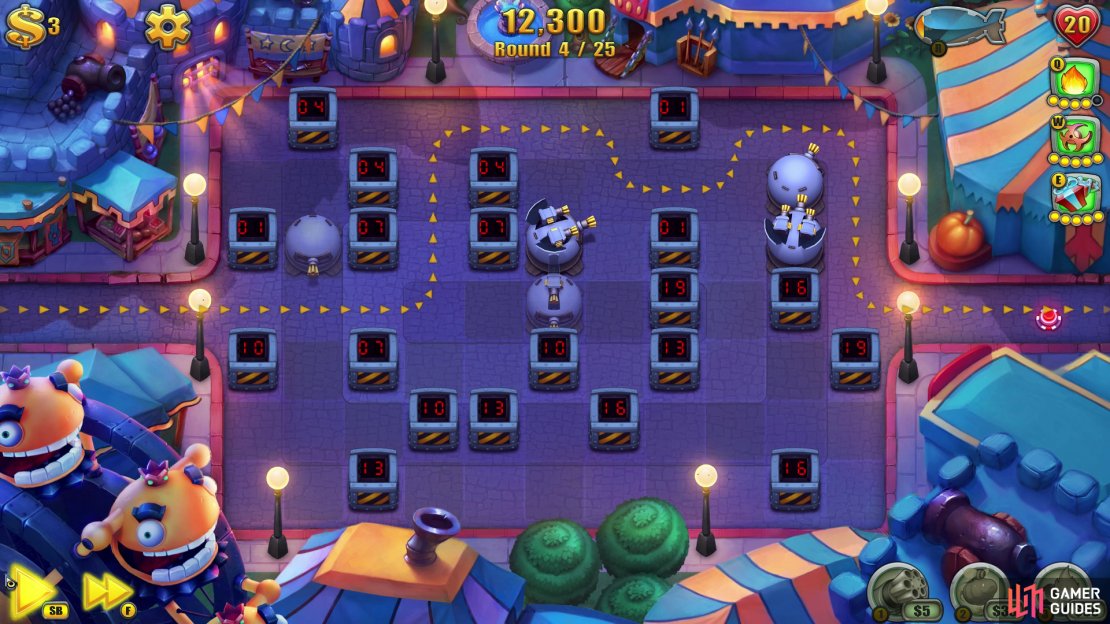 You’ll be sticking to the right-hand side of the map for the first few rounds as this has the most space available.