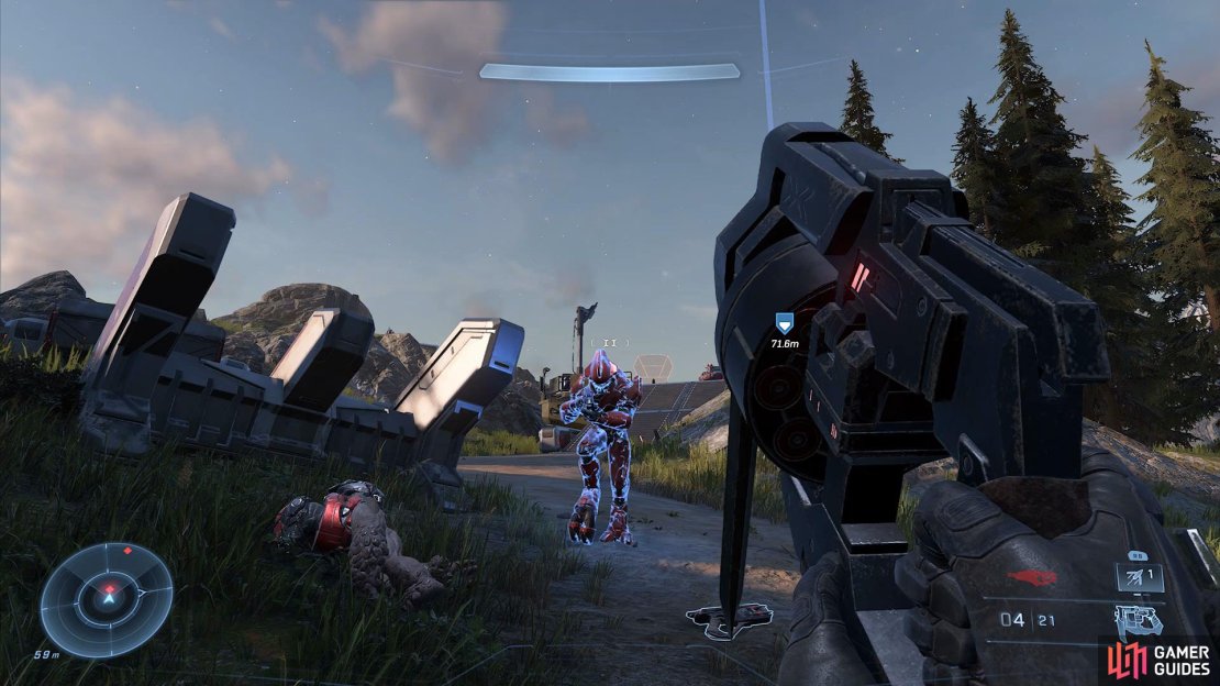 Take out the normal enemies from a distance 