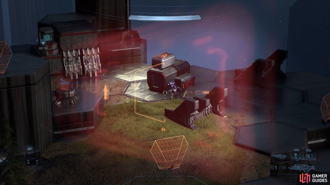 Take out the enemies with a long range weapon from the hill