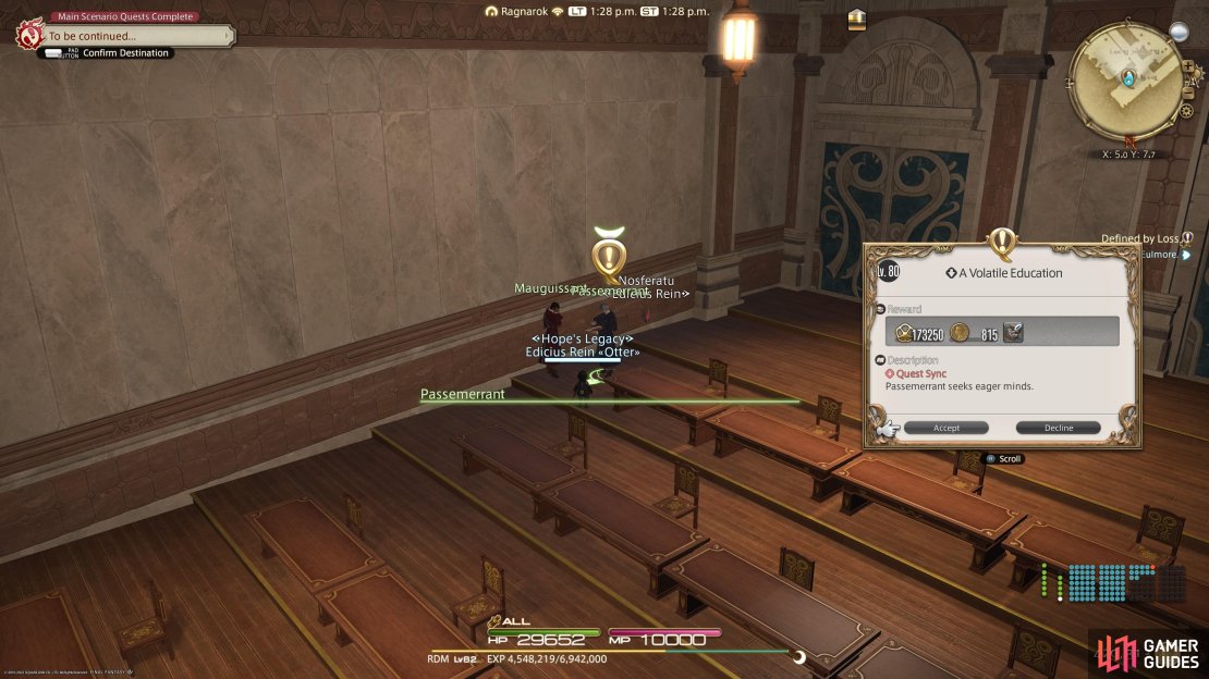 Speak with Passemerrant to begin this quest.