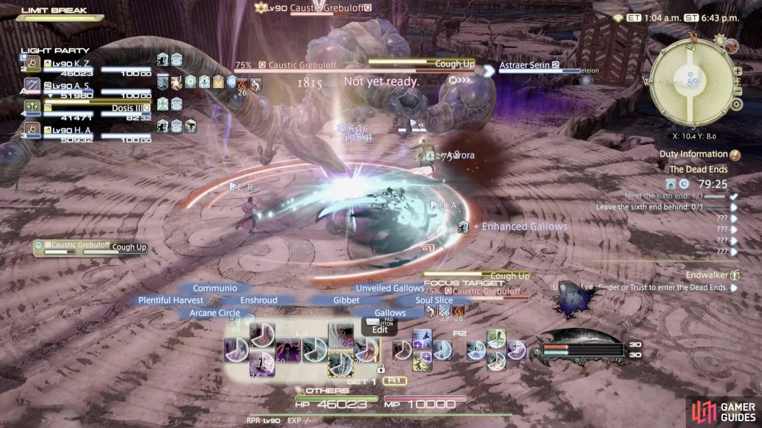 Cough Up will first place three sets of AoE circles under the party
