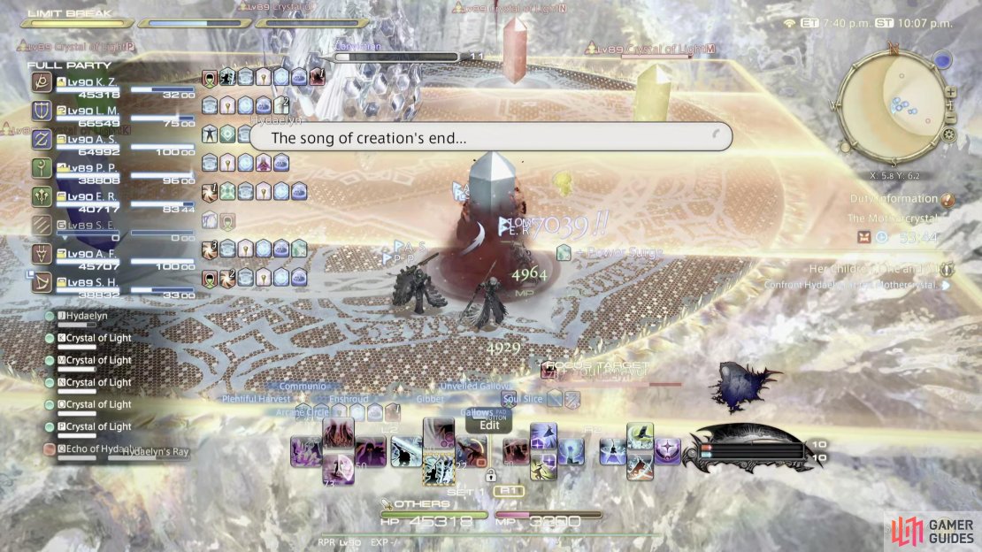 When you see Hydaelyn&rsquo;s Ray attack, get close to the edge of the arena to mitigate the damage.
