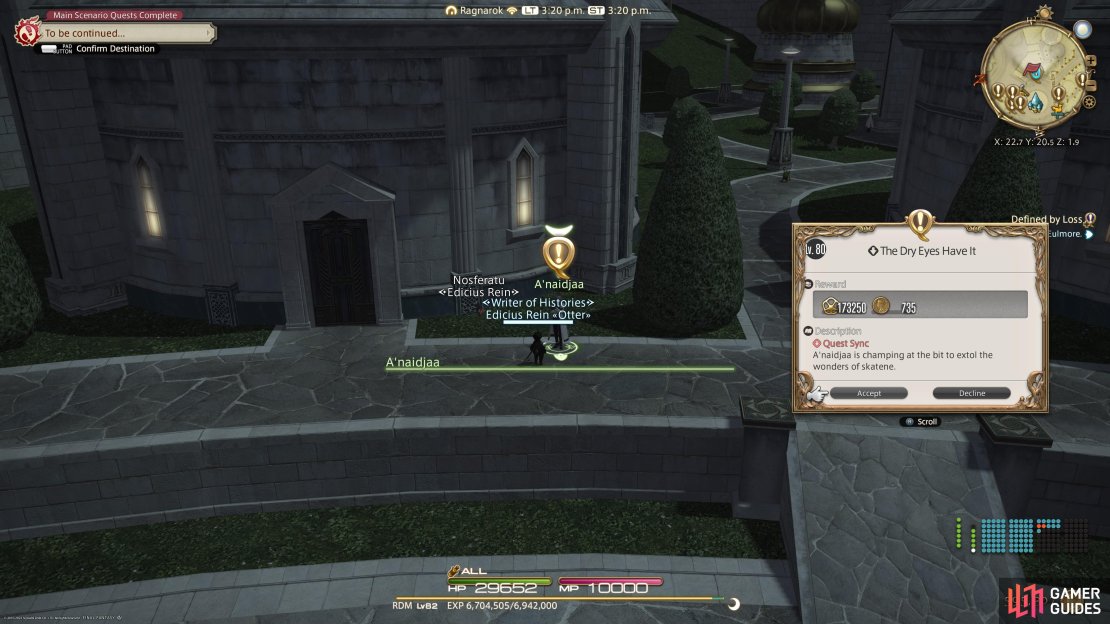 Speak with A&rsquo;naidjaa to begin this quest. 
