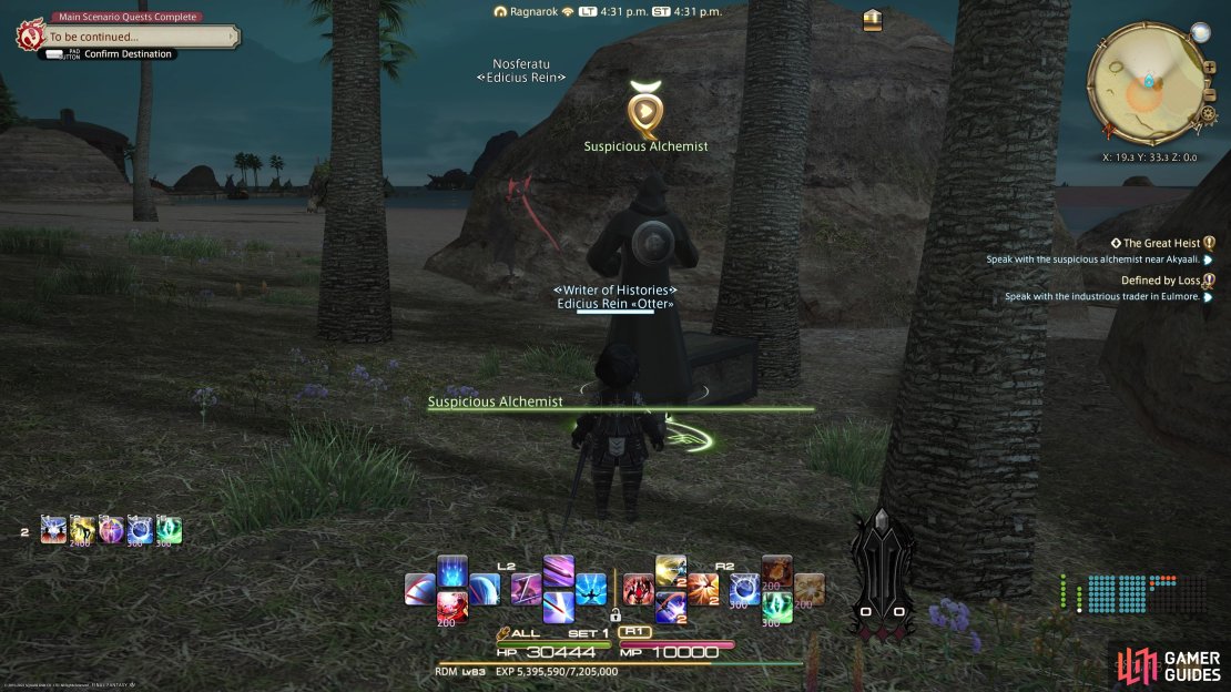Speak with the Suspicious Alchemist 
